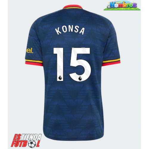 Arsenal Ezri Konsa #15 Segunda Equipación 2026-27 Manga Corta